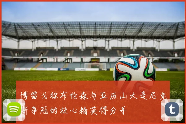 博雷戈称布伦森与亚历山大是尼克斯争冠的核心精英得分手